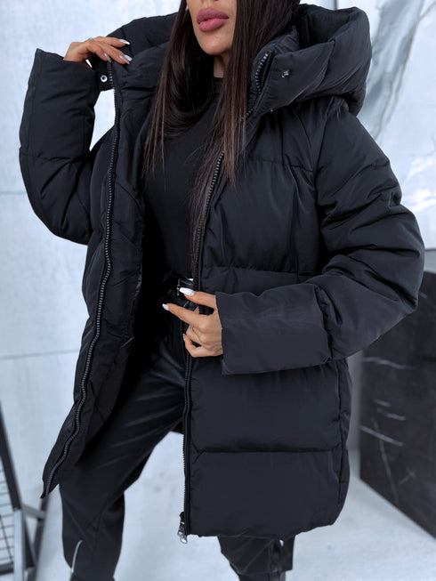 Extended jacket "Mākonis" - black